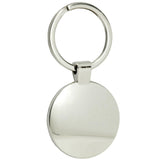 PUG DOG PUPPY STAINLESS STEEL LARGE 36MM ROUND SILVER HEAVY DUTY PHOTO KEYRING