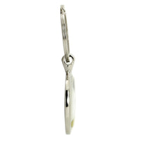 UNICORN E1 PONY HORSE STAINLESS STEEL LARGE 36MM ROUND SILVER PHOTO KEYRING