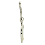 UNICORN E1 PONY HORSE STAINLESS STEEL LARGE 36MM ROUND SILVER PHOTO KEYRING