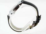 NEW UNICORN PONY BLACK LEATHER FILM MOVIE FAIRY TALE GIRL TV STEEL WATCH UK E1