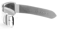 SCHNAUZER PUPPY DOG SZNAUCER WHITE LEATHER QUARTZ STEEL PET WATCH UHR RELOJ