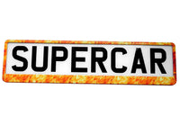 FIRE FLAMES 3D TUNING Car Number Plate Surround Holder FOR ANY CAR TRUCK VAN