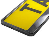 GRAPHITE GREY CHROME Car Number Plate Surround Holder FOR ANY CAR VAN TRAILER