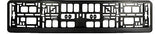 2X PURE BLACK Car Number Plate Surround Holder FOR ANY CAR VAN TRAILER TUNING