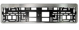 STAINLESS STEEL EFFECT FRONT Car Number Plate Surround Holder FOR ANY CAR VAN