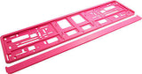 BARBIE PINK MATT Car Number Plate Surround Holder FOR ANY CAR, TRUCK VAN TRAILER