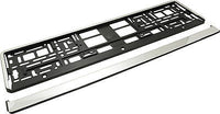 2x CHROME FRONT Car Number Plate Surround Holder FOR ANY CAR TRUCK VAN TRAILER
