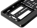 CARBON FIBER CAR TUNING LICENSE NUMBER PLATE HOLDER SURROUND FRAME ANY CAR
