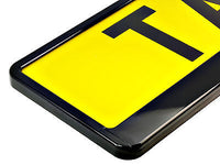 SUPER BLACK Car Number Plate Surround Holder FOR ANY CAR TRUCK VAN TRAILER CAR