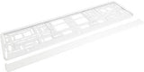 SUPER WHITE Car Number Plate Surround Holder FOR ANY CAR, TRUCK VAN TRAILER CAR