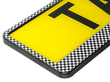 CARBON RALLY Car Number Plate Surround Holder FOR ANY CAR TRUCK VAN TRAILER