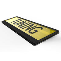 2x Black Hinged Car Number Plate Surround Holder FOR ANY CAR TRUCK VAN TRAILER