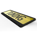 2x Black Hinged Car Number Plate Surround Holder FOR ANY CAR TRUCK VAN TRAILER