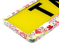 FLOWERS TUNING Car Number Plate Surround Holder FOR ANY CAR, TRUCK VAN TRAILER