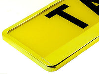 SUPER CHROME GOLD Car Number Plate Surround Holder FOR ANY CAR TRUCK VAN TRAILER
