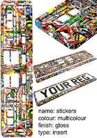 STICKERS TUNING Car Number Plate Surround Holder FOR ANY CAR, TRUCK VAN TRAILER