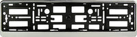 SILVER HINGED Car Number Plate Surround Holder FOR ANY CAR, TRUCK VAN TRAILER