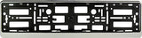 SILVER HINGED Car Number Plate Surround Holder FOR ANY CAR, TRUCK VAN TRAILER