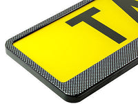 CARBON APPEARANCE Car Number Plate Surround Holder FOR ANY CAR TRUCK VAN TRAILER