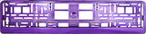 PURPLE CHROME Car Number Plate Surround Holder FOR ANY CAR, TRUCK VAN TRAILER