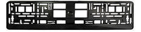SUPER BLACK Car Number Plate Surround Holder FOR ANY CAR TRUCK VAN TRAILER CAR