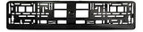 SUPER BLACK Car Number Plate Surround Holder FOR ANY CAR TRUCK VAN TRAILER CAR
