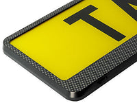CARBON FIBER CAR TUNING LICENSE NUMBER PLATE HOLDER SURROUND FRAME ANY CAR