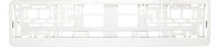SUPER WHITE Car Number Plate Surround Holder FOR ANY CAR, TRUCK VAN TRAILER CAR