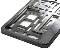 GRAPHITE GREY CHROME Car Number Plate Surround Holder FOR ANY CAR VAN TRAILER