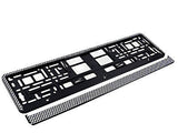 CARBON RALLY Car Number Plate Surround Holder FOR ANY CAR TRUCK VAN TRAILER