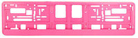BARBIE PINK MATT Car Number Plate Surround Holder FOR ANY CAR, TRUCK VAN TRAILER