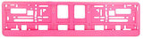 BARBIE PINK MATT Car Number Plate Surround Holder FOR ANY CAR, TRUCK VAN TRAILER
