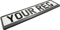 CARBON APPEARANCE Car Number Plate Surround Holder FOR ANY CAR TRUCK VAN TRAILER