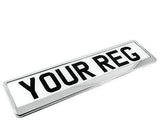 2 x CHROME EFFECT NUMBER PLATE HOLDER SURROUND CAR THE BEST GOOD FOR CAR, VAN