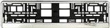 2x CHROME FRONT Car Number Plate Surround Holder FOR ANY CAR TRUCK VAN TRAILER