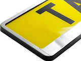 2x CHROME FRONT Car Number Plate Surround Holder FOR ANY CAR TRUCK VAN TRAILER