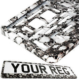 SKULLS TUNING Car Number Plate Surround Holder FOR ANY CAR, TRUCK VAN TRAILER