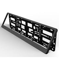 CARBON FIBER CAR TUNING LICENSE NUMBER PLATE HOLDER SURROUND FRAME ANY CAR