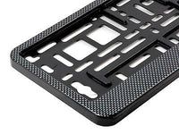CARBON APPEARANCE Car Number Plate Surround Holder FOR ANY CAR TRUCK VAN TRAILER