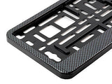 CARBON APPEARANCE Car Number Plate Surround Holder FOR ANY CAR TRUCK VAN TRAILER