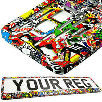 STICKERS TUNING Car Number Plate Surround Holder FOR ANY CAR, TRUCK VAN TRAILER