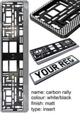 2x CAR NUMBER PLATE HOLDER WITH CUSTOMISED TEXT OR DESIGN FOR ANY CAR BUSINESS WEDDING ADVERT