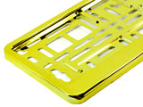 2x CAR NUMBER PLATE HOLDER WITH CUSTOMISED TEXT OR DESIGN FOR ANY CAR BUSINESS WEDDING ADVERT
