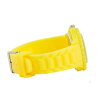 YELLOW PLUSH GO VIDEO GAME YELLOW SILICONE FILM MOVIE STEEL ROUND DVD WATCH