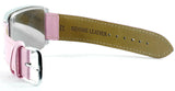 YOUR CUSTOM TEXT PHOTO WATCH Quartz Stainless Steel PINK LEATHER SQUARE WATCH