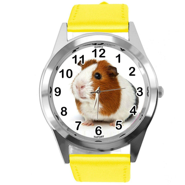 YELLOW LEATHER GUINEA PIG MINI HOG CAVIA CUTE SWINKA MORSKA FILM CD DVD TV WATCH