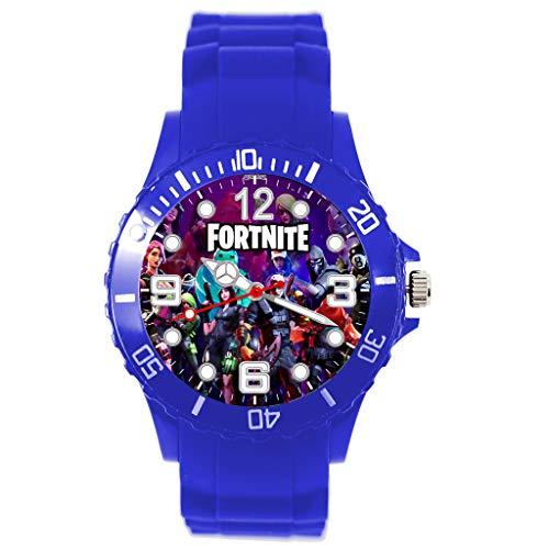 Blue Silicone Watch for GAME Fans compatible with fortnite