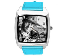 Blue Leather Square Watch for fans of Western Movies wild wild west