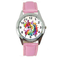 TAPORT� Unicorn Pink Leather Band Quartz Watch E1