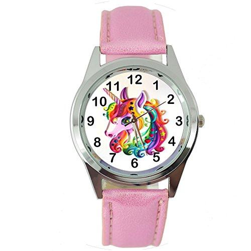 TAPORT� Unicorn Pink Leather Band Quartz Watch E1